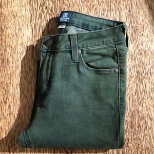 DARK GREEN skinny jeans 26